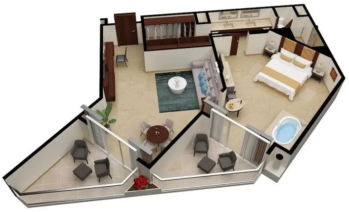 Superior Governor One Bedroom Suite Ocean View - King Size Bed