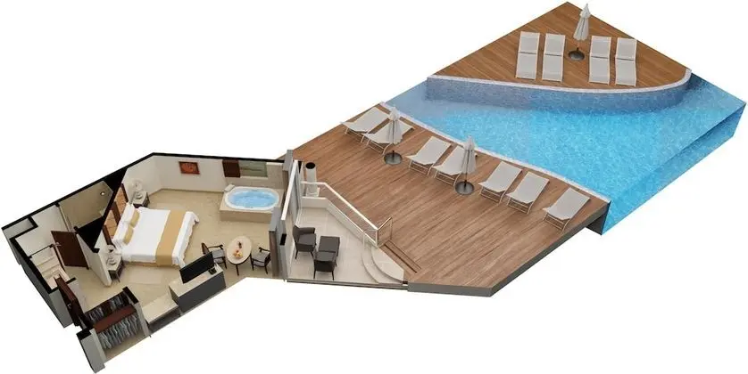 Swim Up Suite Garden View - Kids & Teens Free