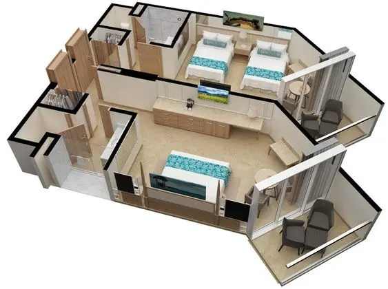 Family Room, 2 Bedrooms, Kids & Teens Free + Flex cancellation options