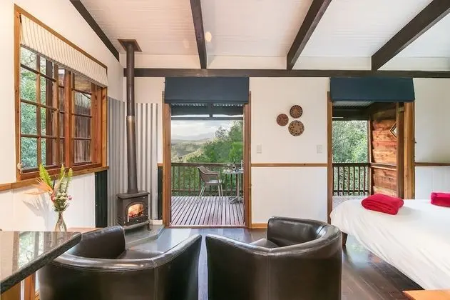 Kulübe, 1 Büyük (Queen) Boy Yatak, Dağ Manzaralı