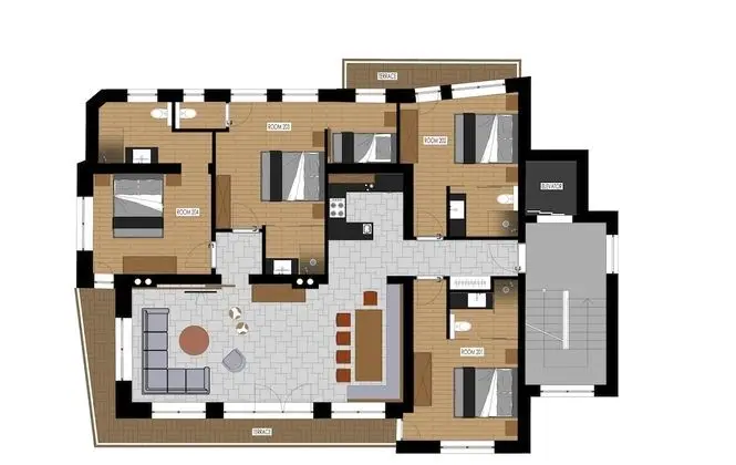 Çatı Katı Süiti (Penthouse) (excl. 147€ Endreinigung)