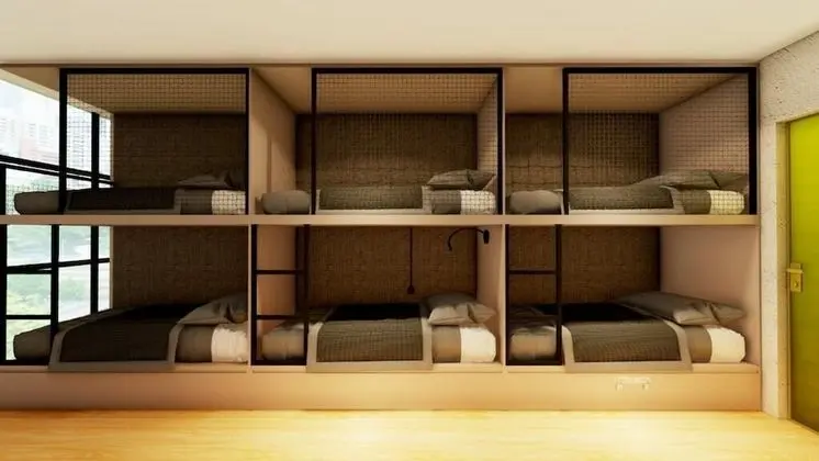 Dormitorio Misto Compartilhado 6 camas