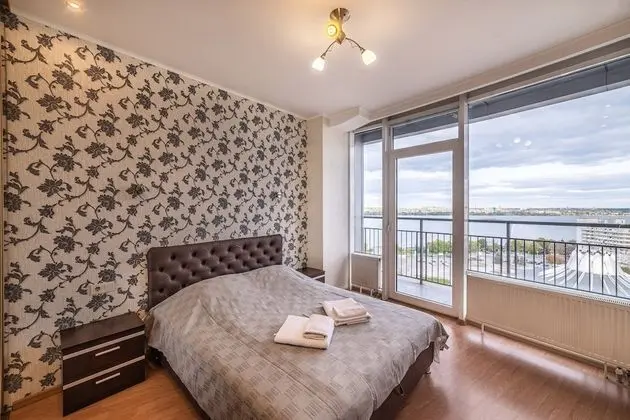Panoramic Apart Daire, 1 Büyük (Queen) Boy Yatak ve Çekyat, Balkon, Nehir Manzaralı