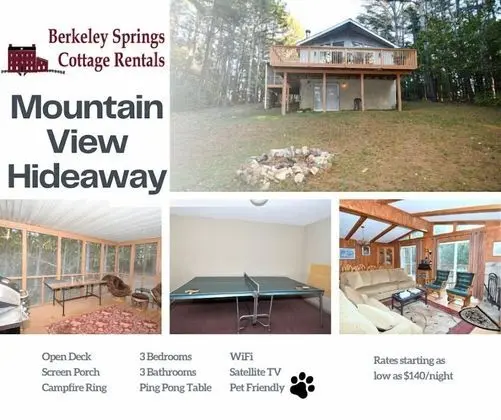 Ev, 2 Büyük (Queen) Boy Yatak, Dağ Manzaralı (Mountain View Hideaway-87 Creekview)