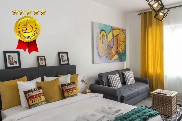 Premium Apart Daire, 1 Büyük (Queen) Boy Yatak ve Çekyat, Şehir Manzaralı