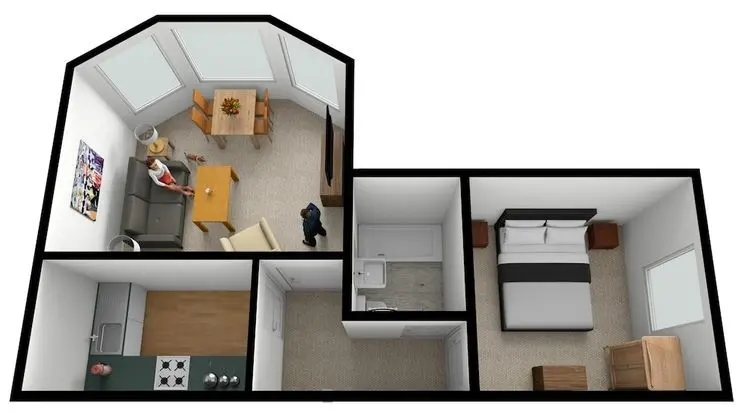 Deluxe Apart Daire, Banyolu/Duşlu