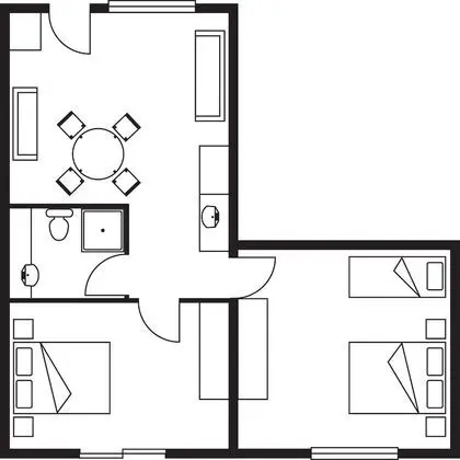 Apart Daire, 2 Yatak Odası