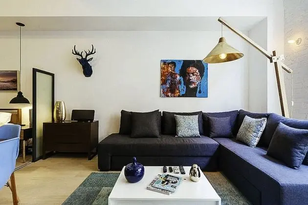 Design Çatı Katı (Loft), 1 Büyük (Queen) Boy Yatak ve Çekyat, Mutfak