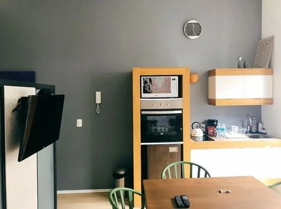 Design Çatı Katı (Loft), 1 Büyük (Queen) Boy Yatak ve Çekyat, Mutfak