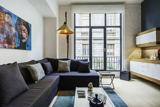 Design Çatı Katı (Loft), 1 Büyük (Queen) Boy Yatak ve Çekyat, Mutfak