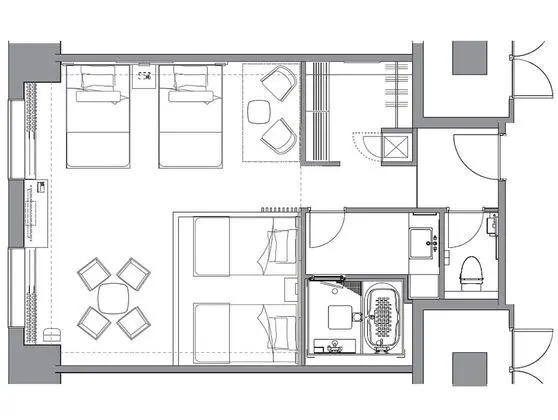 Grand Dört Kişilik Oda, Sigara İçilmez (Deluxe, Eco Plan - NoCleaningService)