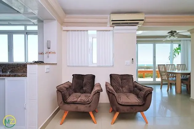Panoramic Çatı Katı Süiti (Penthouse), 2 Yatak Odası, Plaj Manzaralı, Denize Sıfır