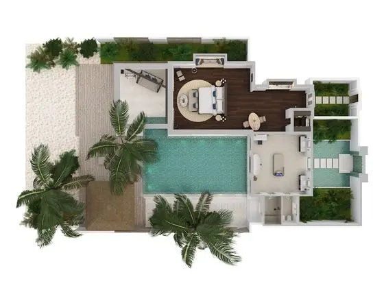 Beach House with Pool
