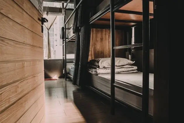 8 Bunk beds - 8 Beds Mixed Dormitory with Curtain, City View