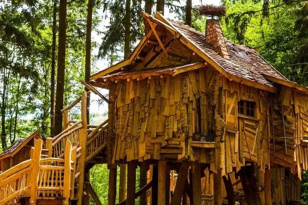 Family Ağaç Ev, Özel Banyo, Resort Manzaralı (4 person)