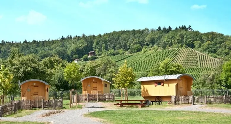 Family Karavan, 1 Yatak Odası, Ortak Banyo, Resort Manzaralı (Schäferwagen)