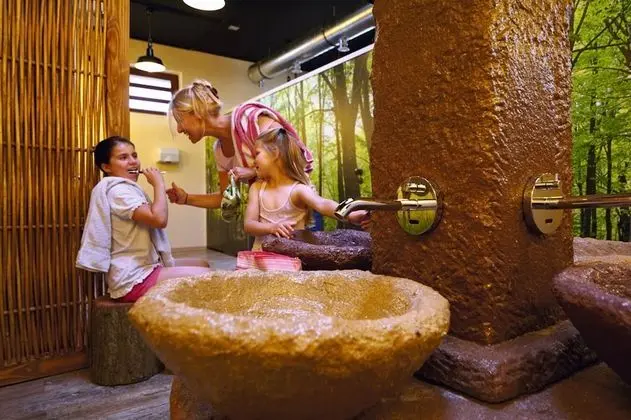 Family Karavan, 1 Yatak Odası, Ortak Banyo, Resort Manzaralı (Schäferwagen)