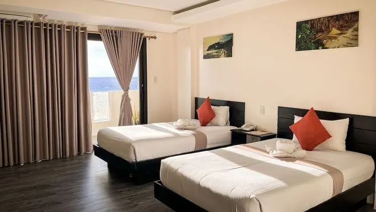 Deluxe Tek Büyük veya İki Ayrı Yataklı Oda, 2 Çift Kişilik Yatak, Okyanus Manzaralı
