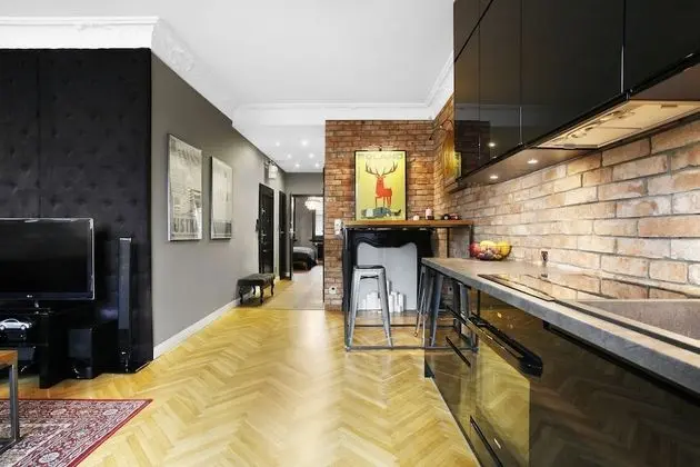 Design Apart Daire, 1 Büyük (Queen) Boy Yatak ve Çekyat (ul. Ogarna 7/8)