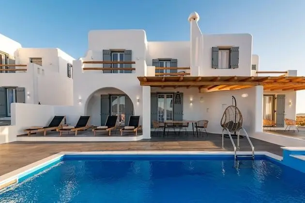 Deluxe Ev, 2 Yatak Odası, Kişiye Özel Havuzlu, Deniz Manzaralı (Sand Villa)