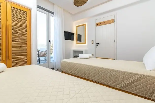 Deluxe Ev, 2 Yatak Odası, Kişiye Özel Havuzlu, Deniz Manzaralı (Sand Villa)