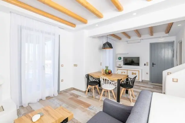Deluxe Ev, 2 Yatak Odası, Kişiye Özel Havuzlu, Deniz Manzaralı (Sand Villa)