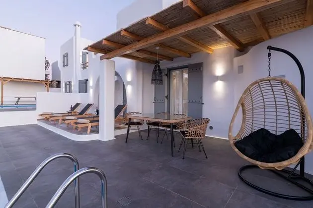Deluxe Ev, 2 Yatak Odası, Kişiye Özel Havuzlu, Deniz Manzaralı (Sand Villa)