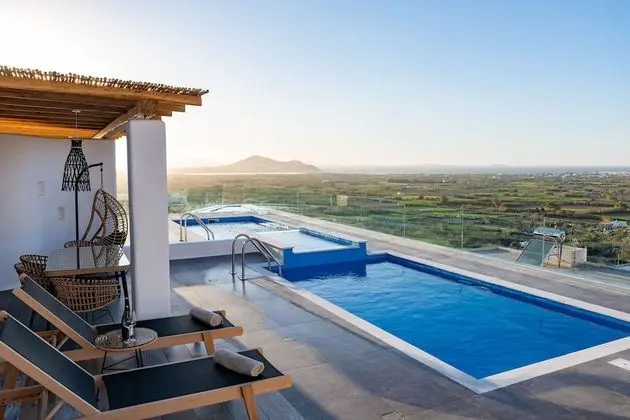 Deluxe Ev, 2 Yatak Odası, Kişiye Özel Havuzlu, Deniz Manzaralı (Sand Villa)