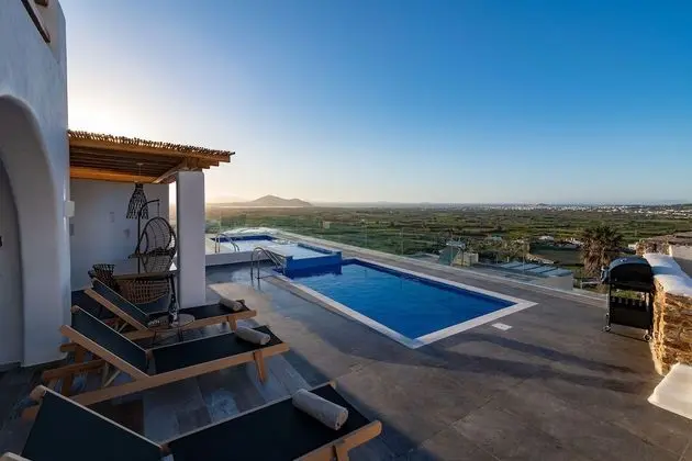 Deluxe Ev, 2 Yatak Odası, Kişiye Özel Havuzlu, Deniz Manzaralı (Sand Villa)