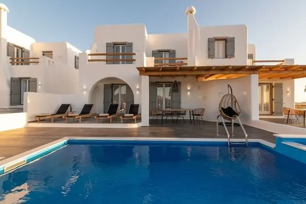 Deluxe Ev, 2 Yatak Odası, Kişiye Özel Havuzlu, Deniz Manzaralı (Sand Villa)