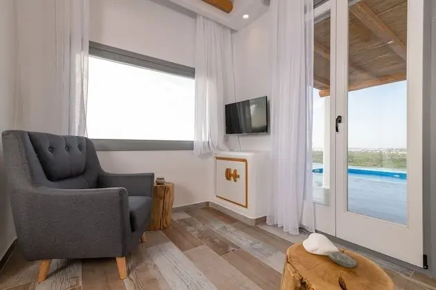 Deluxe Ev, 2 Yatak Odası, Kişiye Özel Havuzlu, Deniz Manzaralı (Turquoise Villa)