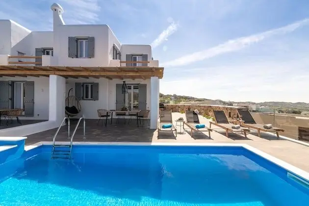 Deluxe Ev, 2 Yatak Odası, Kişiye Özel Havuzlu, Deniz Manzaralı (Turquoise Villa)