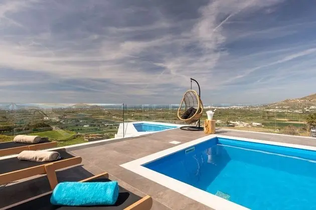 Deluxe Ev, 2 Yatak Odası, Kişiye Özel Havuzlu, Deniz Manzaralı (Turquoise Villa)