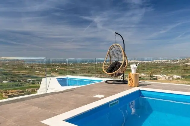 Deluxe Ev, 2 Yatak Odası, Kişiye Özel Havuzlu, Deniz Manzaralı (Turquoise Villa)