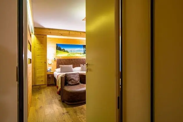 Two connecting rooms without view