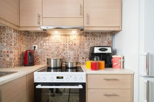 City Apart Daire, 1 Büyük (Queen) Boy Yatak ve Çekyat, Mutfak, Şehir Manzaralı
