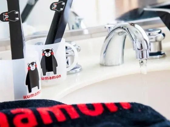 İki Ayrı Yataklı Oda (Kumamon Theme Hollywood Twin, Black)