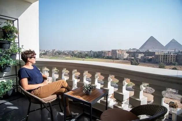 Superior Tek Büyük veya İki Ayrı Yataklı Oda (Pyramids View)