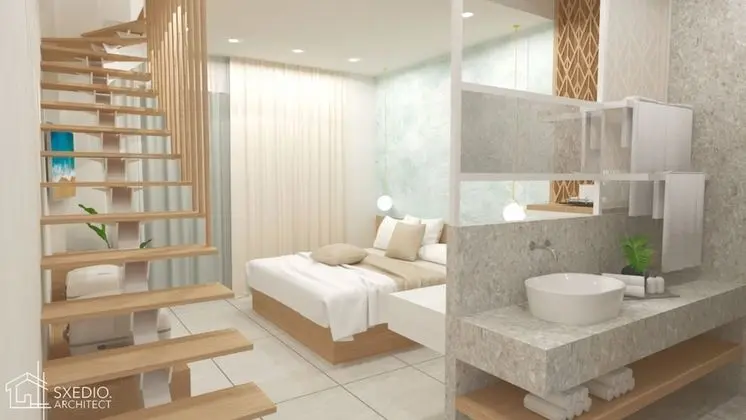 Junior Suite Split Level with Pool View