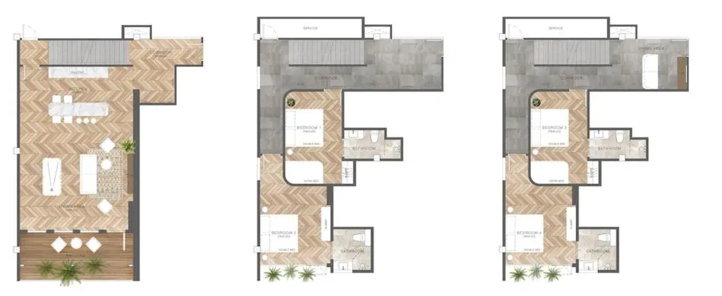 4 Bedrooms Penthouse Suite