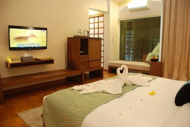 Deluxe Bungalov, 1 Yatak Odası, Bahçe Manzaralı