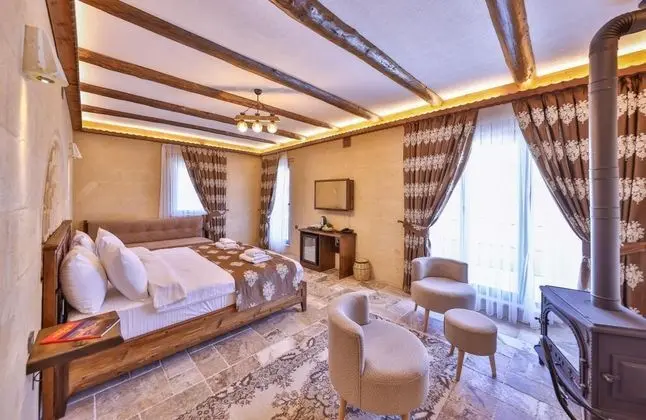 Deluxe Oda, Bahçe Manzaralı, Şömineli Soba
