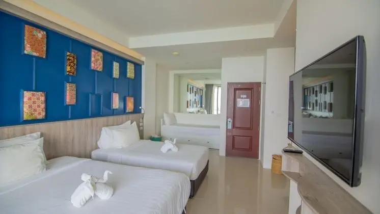 Deluxe Tek Büyük veya İki Ayrı Yataklı Oda, Balkon, Okyanusa Sıfır