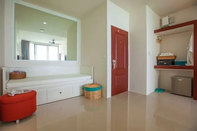 Deluxe Tek Büyük veya İki Ayrı Yataklı Oda, Balkon, Okyanusa Sıfır
