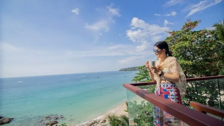 Superior Tek Büyük veya İki Ayrı Yataklı Oda, Balkon, Okyanusa Sıfır