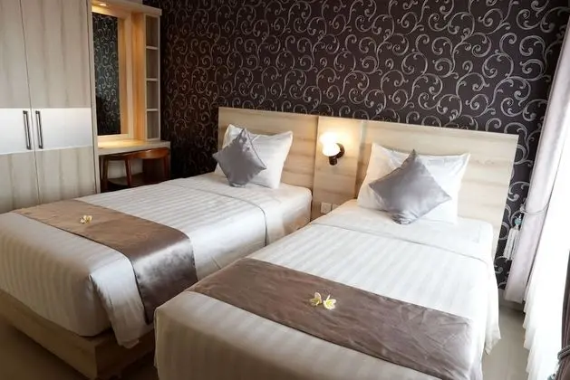 Deluxe İki Ayrı Yataklı Oda, 2 Tek Kişilik Yatak, Sigara İçilebilir, Havuz Manzaralı
