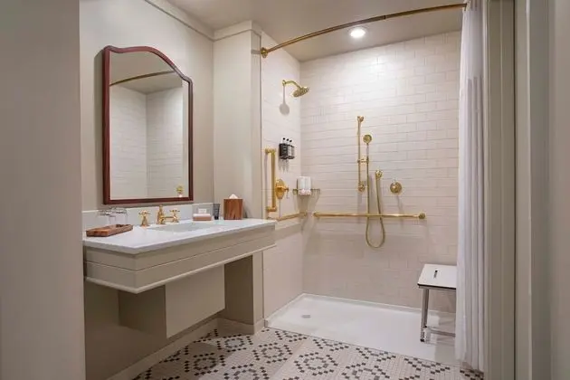 Oda, 1 En Büyük (King) Boy Yatak ve Çekyat (Mobility Accessible, Roll-In Shower)