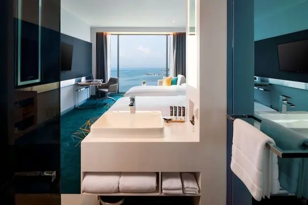 Deluxe Oda, 2 Tek Kişilik Yatak, Deniz Manzaralı