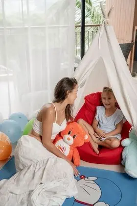 Family Oda, Birden Çok Yatak, Balkon, Bahçe Manzaralı