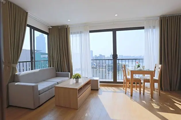 Deluxe Apart Daire, 1 Büyük (Queen) Boy Yatak, Göl Manzaralı, Göl Kenarı